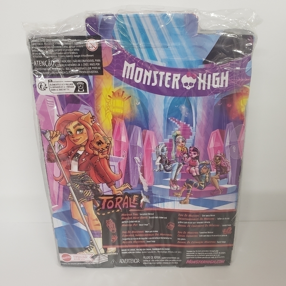 Monster High G3 TOARLEI STRIPE Doll with Pet Sweet Fangs and accessories 2022 - Picture 2 of 6